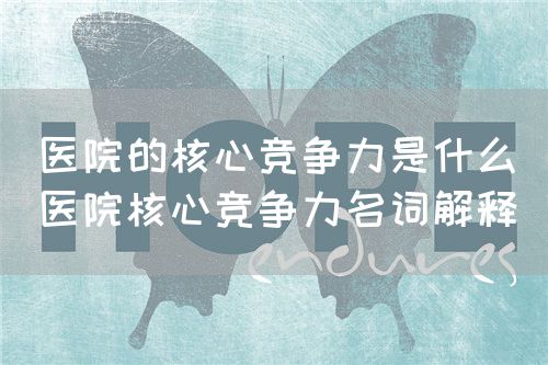 醫(yī)院的核心競爭力是什么(醫(yī)院核心競爭力名詞解釋)(圖1) 醫(yī)院的核心競爭力是什么(醫(yī)院核心競爭力名詞解釋)(圖1)