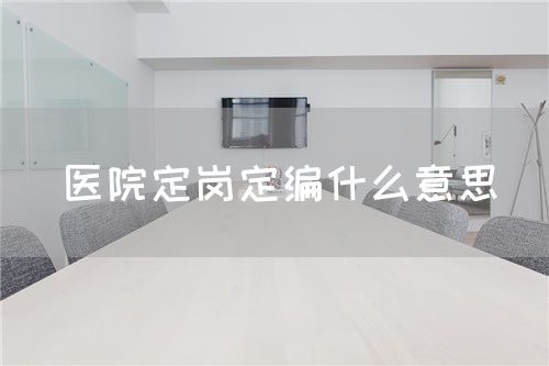 醫(yī)院定崗定編什么意思(圖1) 醫(yī)院定崗定編什么意思(圖1)