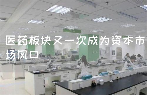 醫(yī)藥板塊又一次成為資本市場風口(圖1)
