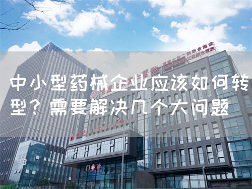 中小型藥械企業(yè)應(yīng)該如何轉(zhuǎn)型？需要解決幾個(gè)大問題(圖1)