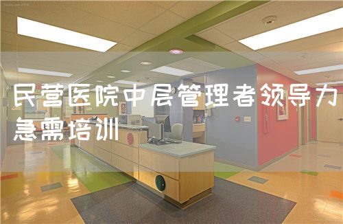 民營(yíng)醫(yī)院中層管理者領(lǐng)導(dǎo)力急需培訓(xùn)(圖1)