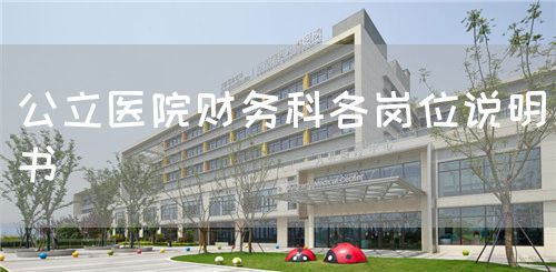 公立醫(yī)院財(cái)務(wù)科各崗位說(shuō)明書(shū)(圖1)