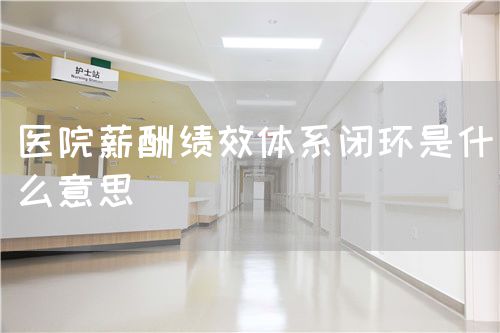 醫(yī)院薪酬績效體系閉環(huán)是什么意思(圖1)