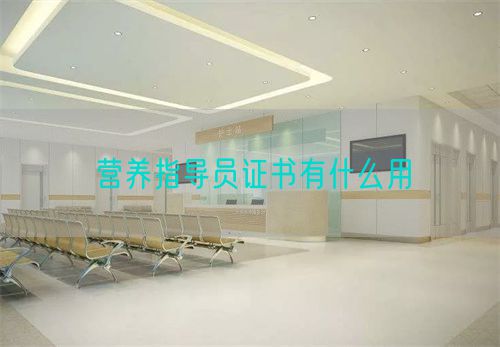 營養(yǎng)指導(dǎo)員證書有什么用(圖1)