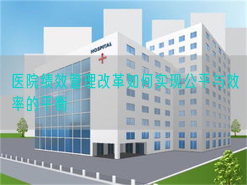醫(yī)院績效管理改革如何實現(xiàn)公平與效率的平衡(圖1) 醫(yī)院績效管理改革如何實現(xiàn)公平與效率的平衡(圖1)
