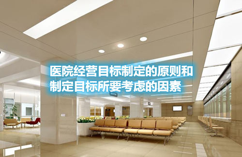 醫(yī)院經(jīng)營(yíng)目標(biāo)制定的原則和制定目標(biāo)所要考慮的因素